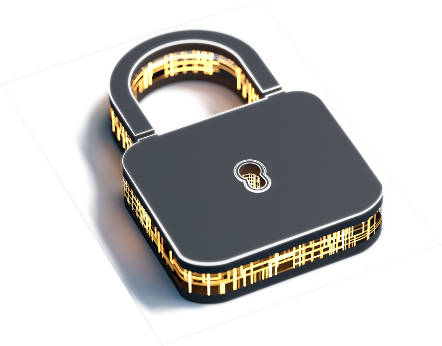 Your activities are protected with your personal encryption keys. Even we can't see it.